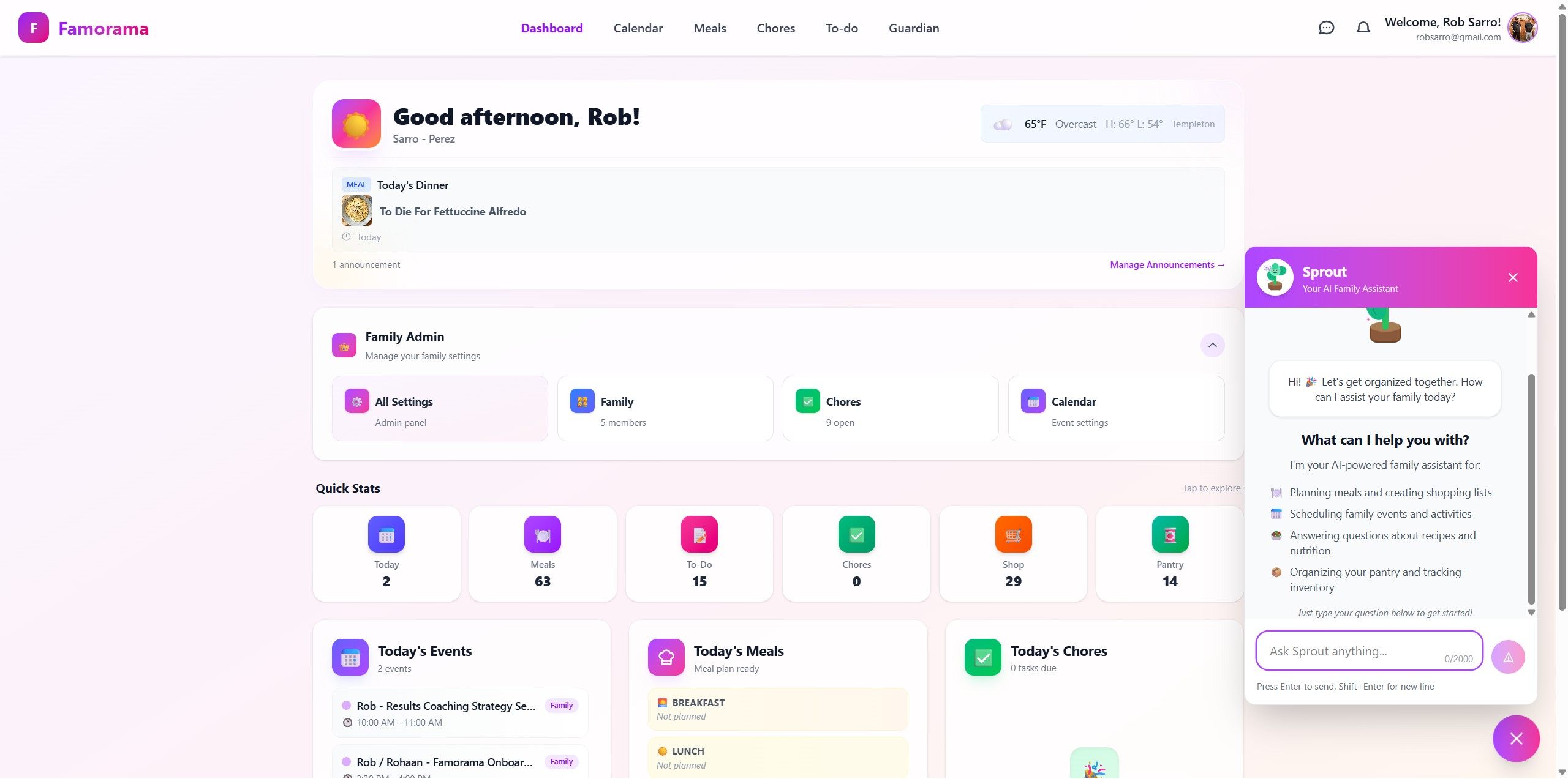 Sprout β Your AI Family Assistant screenshot